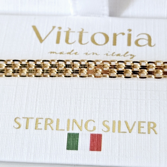 WOMEN'S BRACELET STERLING SILVER 925 ITALY - Picture 4 of 9
